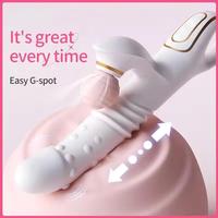 Vibrateur 3-en-1 à succion et poussée avec perles pour femmes, stimulateur du point G et du clitoris, contrôle par application, masturbateur féminin, jouets sexuels pour adultes