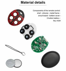 Control Remoto Inalámbrico <span class=keywords><strong>de</strong></span> 433.92/315 MHz <span class=keywords><strong>de</strong></span> Doble Frecuencia, Código Fijo, Código <span class=keywords><strong>de</strong></span> Aprendizaje, Automático, 4 Botones para Alarmas y Electrodomésticos - Product Image 5