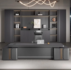 Mobilier moderne haut de gamme et simple de luxe léger Combinaison de chaise de <span class=keywords><strong>bureau</strong></span> de patron atmosphérique <span class=keywords><strong>Bureau</strong></span> de président minimaliste pour la maison - Product Image 2