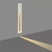 Contrôleur de lumière d'escalier 12V 24V Détecteur de mouvement Smart Waterproof 3W 5W Step Encastré Wall Light Outdoor LED Stair Light