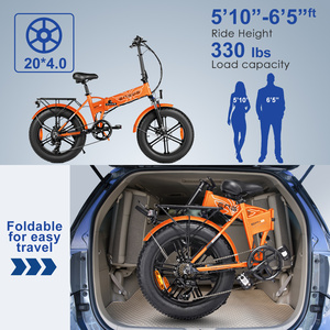 Bicicleta Eléctrica Plegable <span class=keywords><strong>ENGWE</strong></span> <span class=keywords><strong>Engine</strong></span> <span class=keywords><strong>X</strong></span> 250W con Batería de Iones de Litio de 48V 13Ah y Neumáticos Gruesos de 20 Pulgadas - Product Image 6