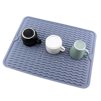 Tapis de séchage de vaisselle en silicone antidérapant, multifonctionnel, moderne, épaisseur 5 mm, durable, réutilisable, résistant à la chaleur, écologique pour la maison