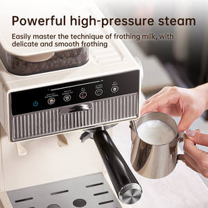 Macchina per <span class=keywords><strong>Caffè</strong></span> Espresso Semi-Automatica di Alta Qualità, 1200W, 20 Bar, in Acciaio Inox - Product Image 4