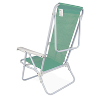 Chaises de plage et de camping pliantes réglables à 8 positions avec accoudoirs, légères, modernes, 100% polyester, pour l'extérieur