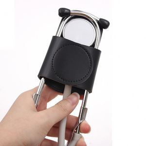 Estuche de piel sintética para estetoscopio, funda protectora portátil para estetoscopio, soporte con clip para cinturón, regalos para médicos - Product Image 1