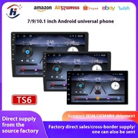 Système de navigation automobile Android tout-en-un 7/9/10,1 pouces TS6 avec caméra de recul, CarPlay, connexion USB, tableau de bord, garantie 1 an - Modèle Ram