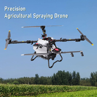 Drones agricoles de haute qualité avec support RTK, construction en plastique, pour la protection des plantes agricoles, la pulvérisation, l'ensemencement, drones agricoles