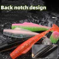 ORJD OEM 4cm 6cm 8cm 10cm 12cm TPR appât souple pagaie queue nageur leurre appâts artificiels Wobblers brochet bar leurre de pêche