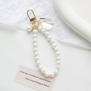 Porte-clés Ours Mignon avec Perle Blanche Transparente, Léger, pour Poignet, Breloque de Sac Téléphone, Cadeau - Product Image 2