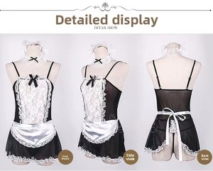Cosplay Maid Dress up G <b>String</b> Set Hot Erotic Sexy Underwear Women Lace Lingerie For Adult - Product Image 6