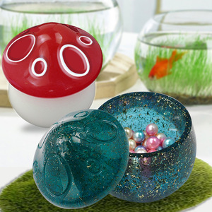 BPA 무료 DIY 저장 상자 뚜껑 버섯 상자 실리콘 수지 금형 3D 보석 용기 실리콘 항아리 금형 뚜껑 - Product Image 6
