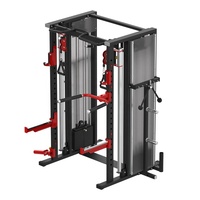 Machine de musculation multifonctionnelle de haute qualité avec rack à squats intégré, construction en acier au carbone pour usage commercial en salle de sport