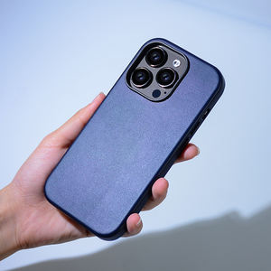 Original Nappa Classic Pure 7 colores PU Funda de <span class=keywords><strong>teléfono</strong></span> de cuero artificial para iPhone 14 16 17 Pro Max - Product Image 1