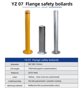Усиленные противоударные болларды из нержавеющей стали с высокой интенсивностью призматического отражения для парковок, изготовленные на заказ (Австралия, Великобритания, США) - Product Image 6