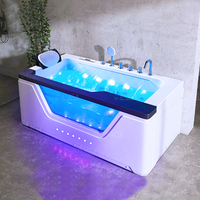 Baignoire de luxe Jacuzzeer Spa Baignoire avec Tv Cascade Baignoire pour Salle de Bain Spa Baignoires Spray Jet air Bubble Bath