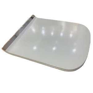 Cubierta de asiento de inodoro de liberación rápida de prensa simple, caída lenta, fácil de operar, Duroplast cuadrado Delgado, asiento de inodoro UF - Product Image 4