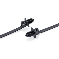 Attache-câbles en nylon XQC20 à fixation par pression pour voiture, noir, avec clip, boucle de fixation, attache-câbles pour arbre