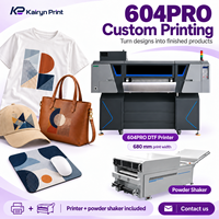 Imprimante DTF numérique 604PRO, quatre têtes d'impression, largeur 680 mm, circulation d'encre blanche, système de capsulage automatique, système d'alimentation continue en encre