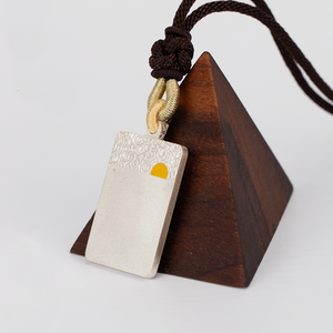 990 स्टर्लिंग चांदी सुरक्षित और ध्वनि एमुलेट पेलेंट हार प्राच्य शैली में सुरक्षात्मक गहने - Product Image 5