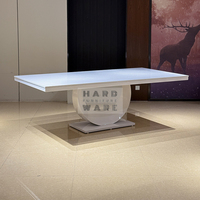 Table de réception moderne en métal pour hôtels et événements festifs