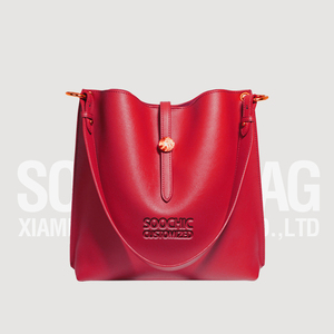 Abito sochic grigio scuro <span class=keywords><strong>borsa</strong></span> a secchiello media da <span class=keywords><strong>donna</strong></span> <span class=keywords><strong>borsa</strong></span> personalizzata in pelle di lusso Casual borsetta a tracolla Vintage - Product Image 3