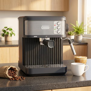 <span class=keywords><strong>Machine</strong></span> à expresso professionnelle 20 bars, réservoir d'eau amovible de 1,8 <span class=keywords><strong>L</strong></span>, expresso et cappuccino, pour la maison, la cuisine et les cafés - Product Image 1