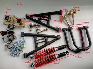 Quad, kart et buggy UTV avec suspension de volant avant, état neuf, cadre de support métallique, bras oscillants, amortisseurs - Product Image 3