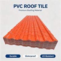 Hitzebeständige Leichtgewichtige ASA PVC Spanische Wellplatten Römische Kunststoff-Dachziegel für Haus und Villa