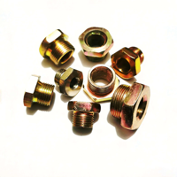 Conector de Tubería con Rosca Macho y Hembra, Buje Hexagonal Reductor para Repuestos de Camiones Pesados
