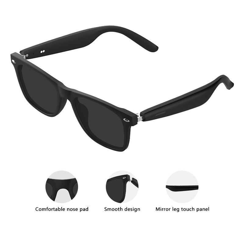 Intelligent Wayfarer Smart Glasses with AI Technology Unisex