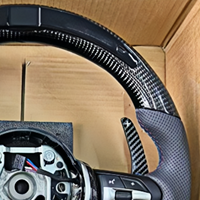 Volant pour BMW Série 2 3 5 X4 X3 M4 F30 F35 F31 F32 F10 F20 F18 F11 F07 M3 M5 E90 avec volant en fibre de carbone LED