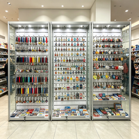 Vitrine de collection en verre transparent personnalisable Mingtang pour figurines d'action avec éclairage LED et serrure