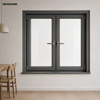 Fenêtre à battant en aluminium de luxe à double vitrage pour hall d'hôtel, arche de grande rotunde, fenêtres à battant en aluminium sur mesure pour entrée d'hôtel