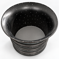 Composants composites légers pour boîtier de ventilateur à conduit en fibre de carbone, pièces de propulsion pour drones, épaisseur 5 mm, température -40°C à 120°C