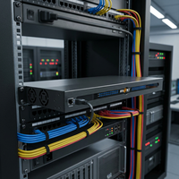 Switch AV sobre IP Gigabit de 16 Puertos PoE con 4 Puertos de Uplink Ethernet 10G para Redes AV Profesionales, Presupuesto PoE de 330W