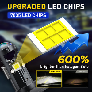 AUXITO T05 <b>H4</b> 6500K Headlight Bulbs 32V white 3000lm 47W LED Headlight Bulbs Applicable to the left driving position - Product Image 3