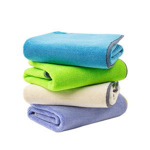 Chiffon de nettoyage en microfibre 40x30cm, absorbant, pour lavage de voiture, beige, vert, bleu, violet - Product Image 2