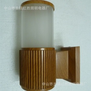Lámpara de Pared con Textura de Madera, LED Cuadrada, 110-240V, Iluminación para Jardín Exterior - Product Image 5