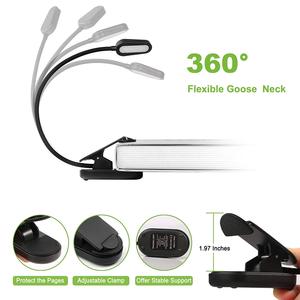 Vendite dirette della fabbrica consegna veloce luce di lettura del <span class=keywords><strong>libro</strong></span> ricaricabile proprio brevetto Led luce del <span class=keywords><strong>libro</strong></span> Clip luce di lettura portatile - Product Image 2