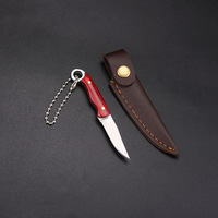 Couteau miniature en métal avec porte-clés et étui, pendentif décortiqueur multifonctionnel pour le camping et la survie en extérieur