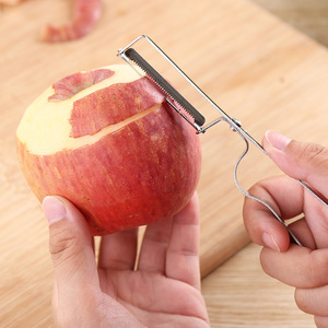 Éplucheur de cuisine en acier inoxydable, éplucheur de fruits, râpe en forme de brosse à dents, râpe à carottes. - Product Image 1