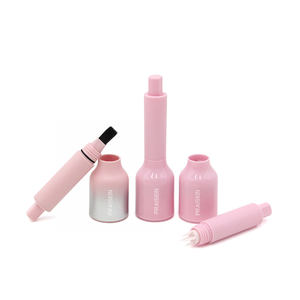 Etiqueta privada 1,2 ml Hairline Powder case Embalaje con Press Brush caja de tinte de cejas de plástico rosa - Product Image 1