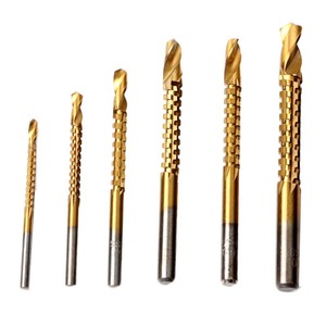 High-Speed Steel Saw Tooth Twist Drill Bit 3-8mm Hex Shank Titanium Plated Woodworking Drill Set - Product Image 5