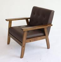 Canapé de salon de conception nouvelle, le plus vendu, démontable, personnalisé, en cuir PU, avec revêtement en bois massif, chaise de salle à manger