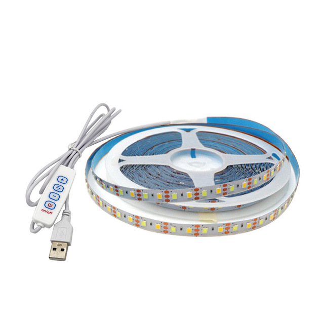 3CCT 5V LED Strip Light Usb with Switch 0.5m LED Backlight for Photo Frame White Color Changeable Tunable Tape Light