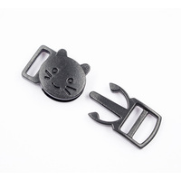 Colliers de sécurité pour chat en paracorde avec boucle de sécurité détachable noire de 3/8 pouces, accessoires