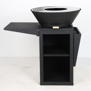 Barbecue à charbon européen robuste de haute qualité pour jardin, en acier au carbone noir, mobilier de cheminée - Product Image 5