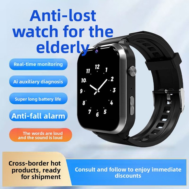 2026 New Wholesale M9 4G Phone Smart Watch IP67 Magnetic Heart Rate Blood Pressure Oxygen Monitor Elderly Anti-Lost Fitness