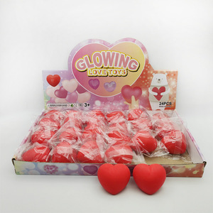 Stress-relief Heart-shaped <b>Squeeze</b> Toy Creative Red TPR Soft Rubber Vent <b>Ball</b> Cartoon Toy - Product Image 1