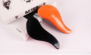 Best-selling Large TT Plastic Massage Hairbrush Anti-tangle Styling <b>Brush</b> Princess-style Detangling Comb Noble for Home Use - Product Image 3